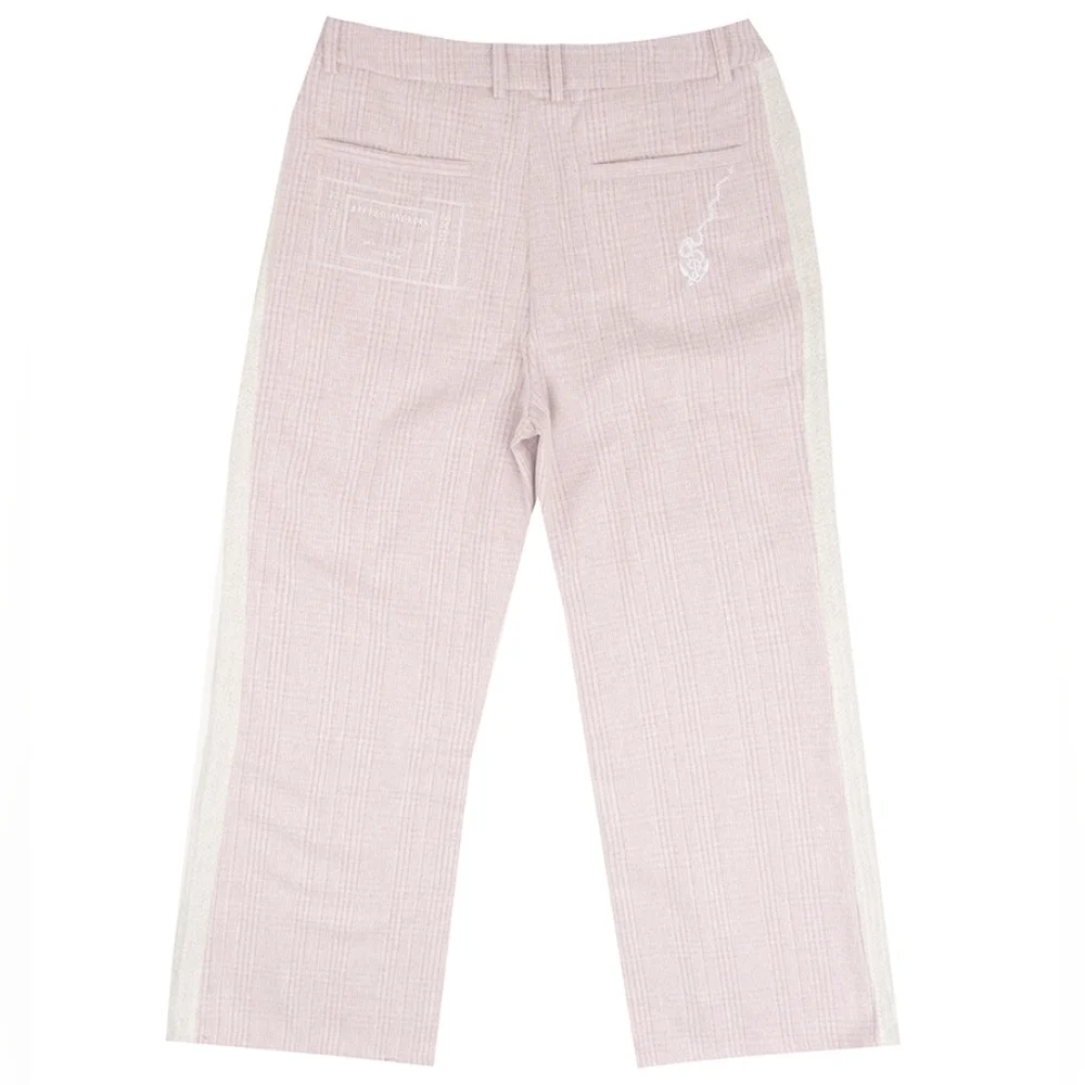 Lifted Anchors Tweed Track Pants Dust Rose
